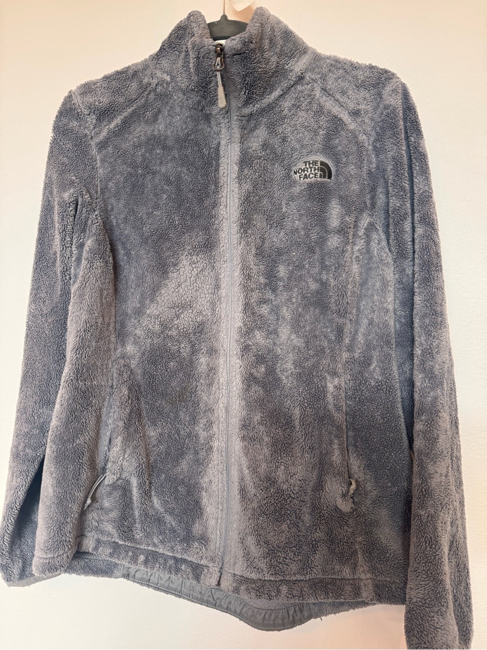 The North Face Women’s Gray Fuzzy Full-Zip Jacket